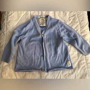 Zara Knitwear Light Blue Cardigan